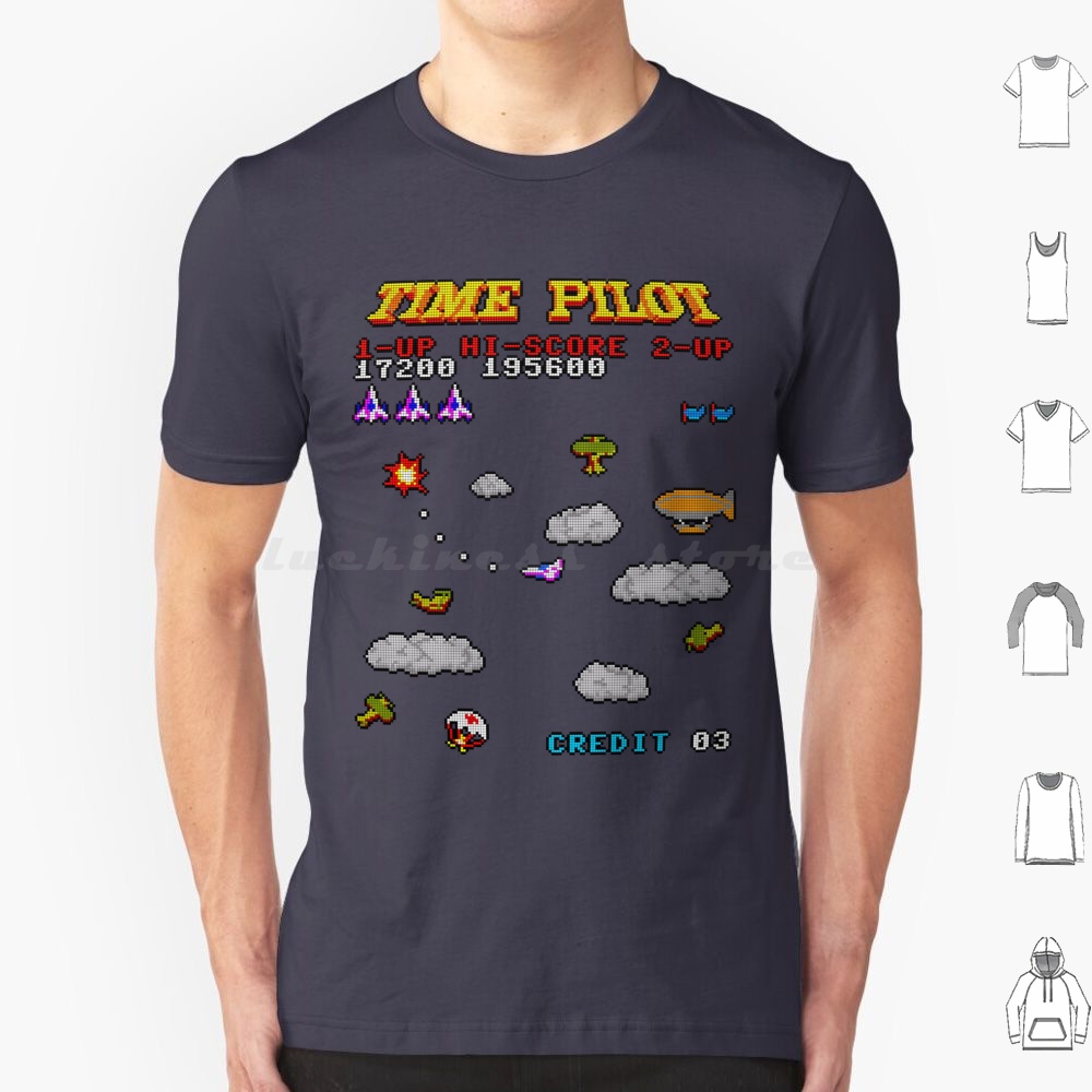 Maglietta Time Pilot 2 in coto - Retro Gaming T Shirt recensione e prezzo